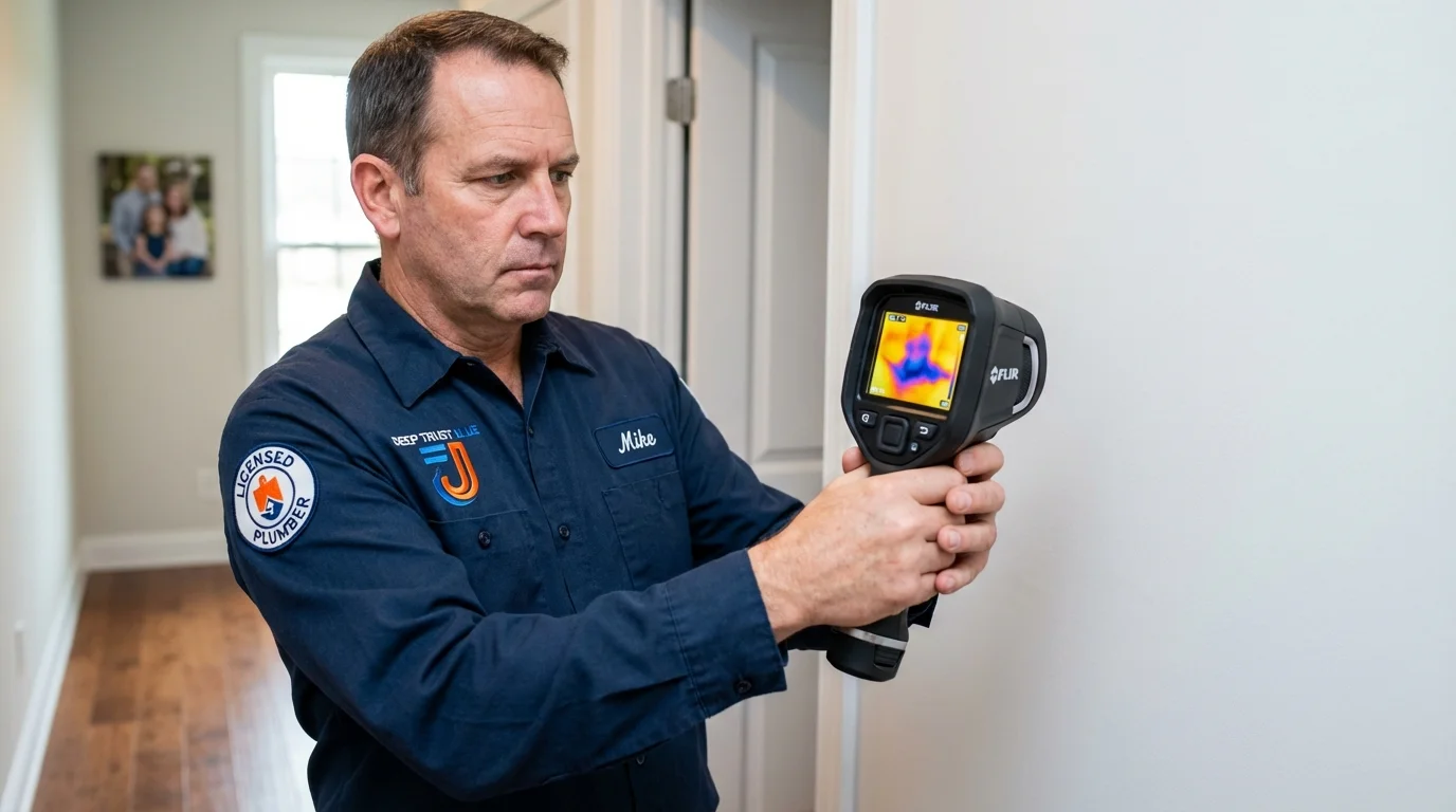 Thermal imaging leak detection by Johns Plumbing LLC in Fairdale